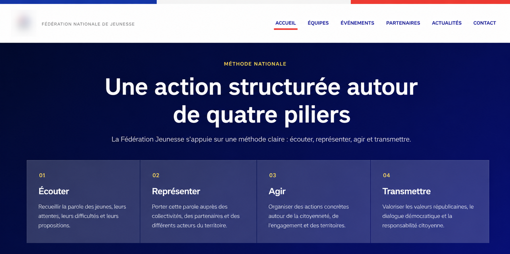 Troisième exemple de site internet réalisé par On Air Agency